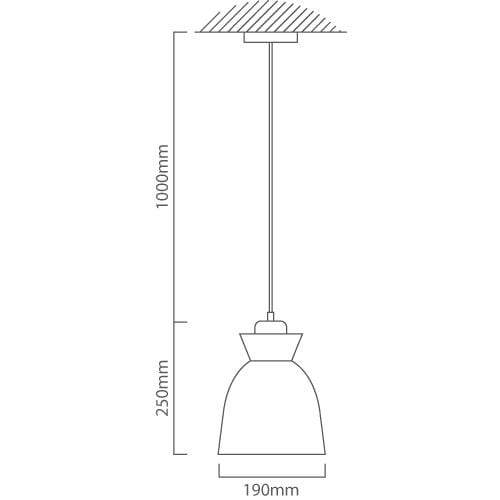 The Lighting Club Black Charlotte Pendant