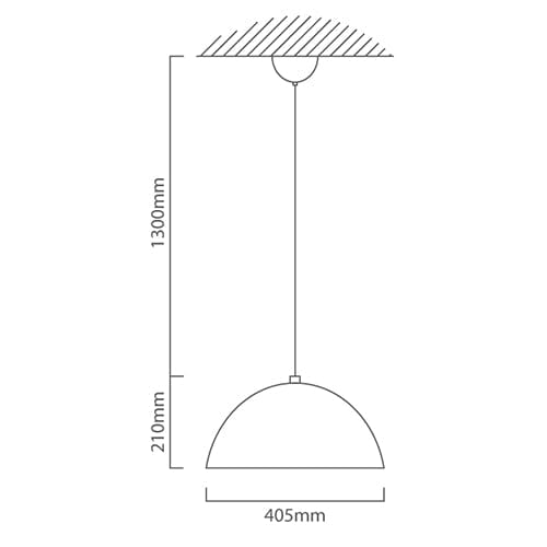 The Lighting Club Modernica Metal Dome Pendant Light
