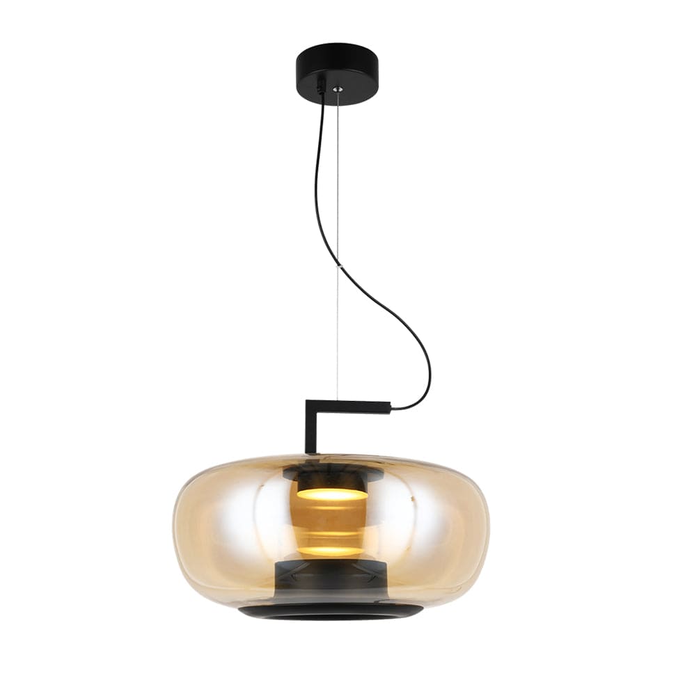The Lighting Club Pendant Magnum 3 Glass Pendant Light | Amber or Green