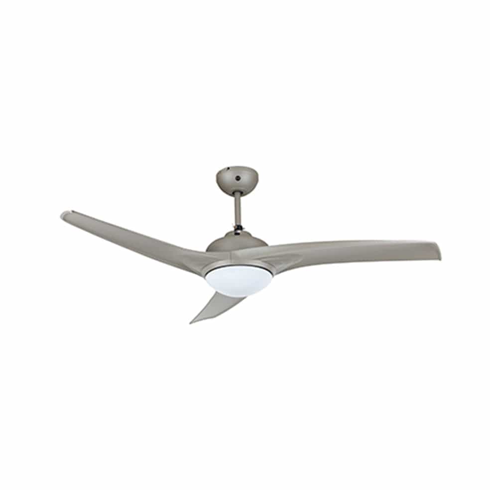 The Lighting Club Ceiling Fans Mach One Ceiling Fan with Light & Remote Satin Titanium