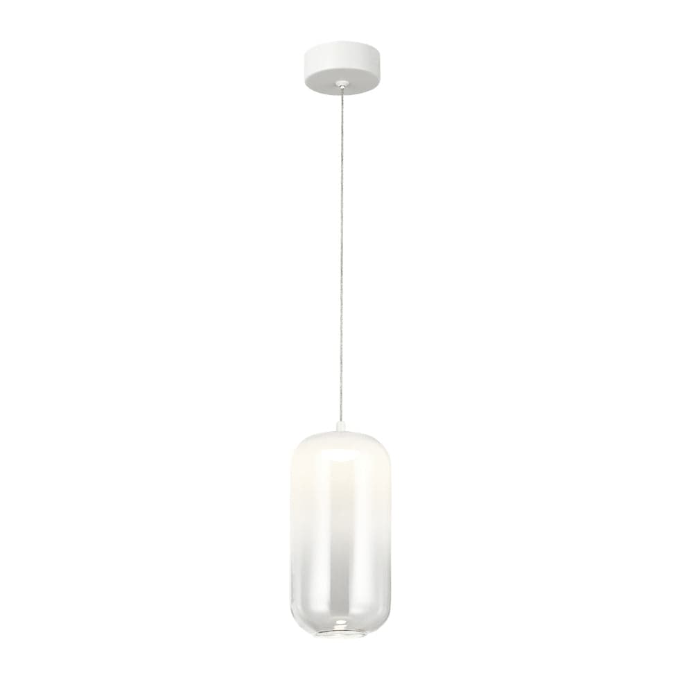 The Lighting Club Pendant Misty Evening Glass Pendant Light Smoke | White