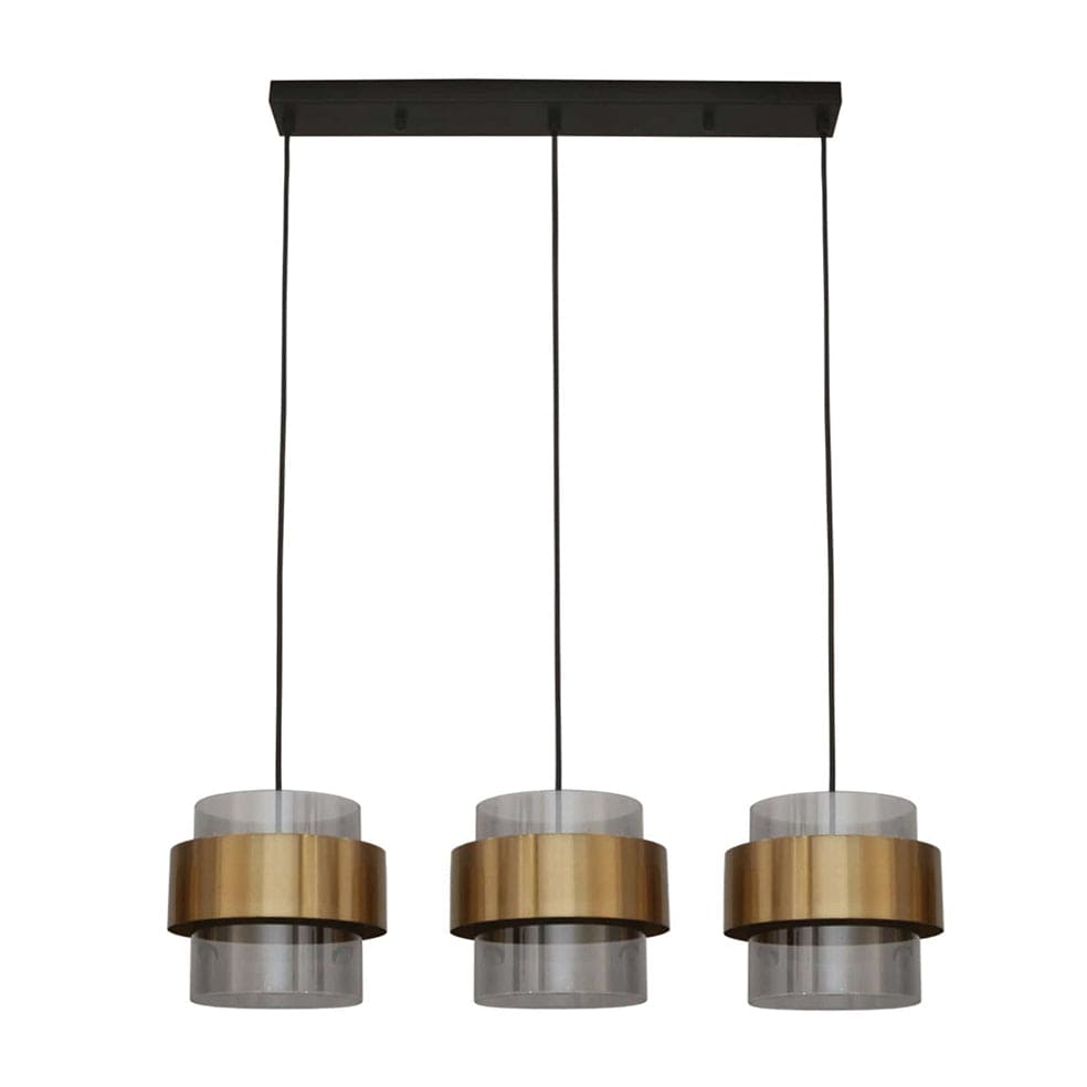 The Lighting Club Pendant Bonbon 3 Light Pendant Brass and Glass 3E-KLCH-101-3/B