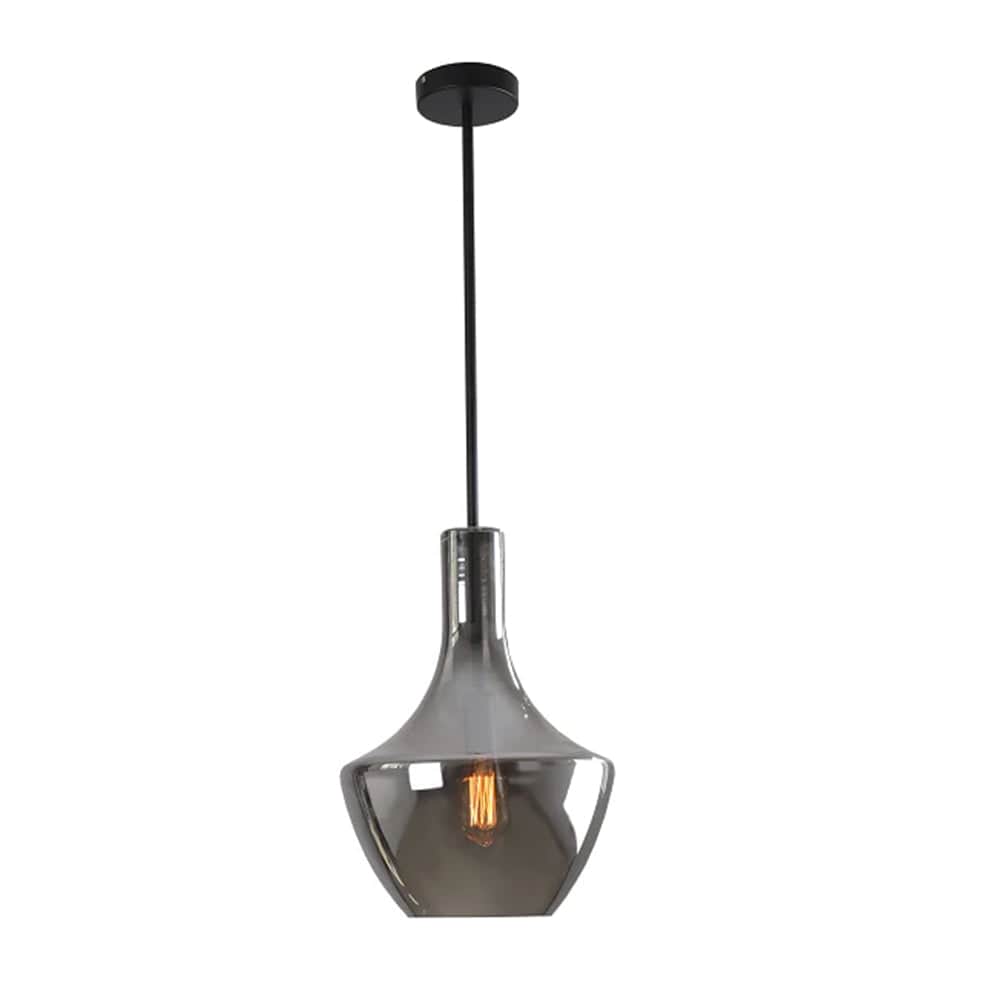 The Lighting Club Lighting Fixtures Lilian Glass Pendant Light Smoke