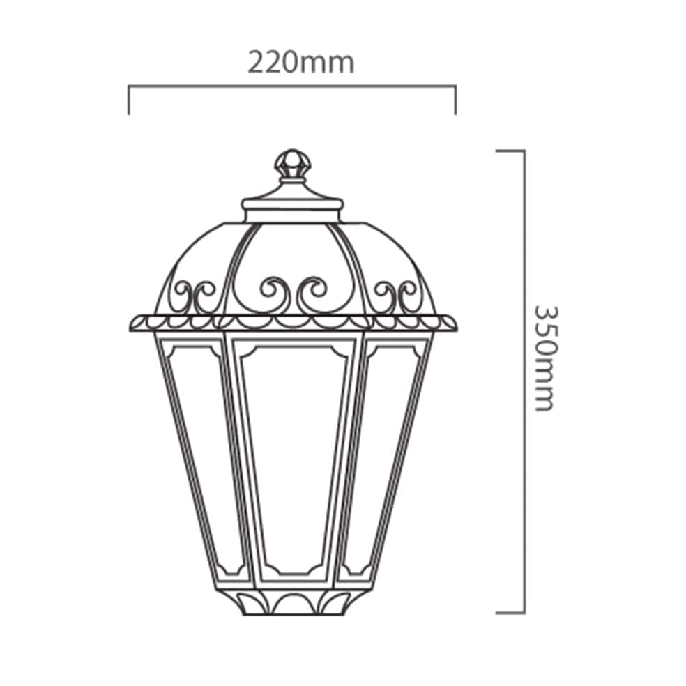 The Lighting Club lantern Fumagali Outdoor Lantern Black | White