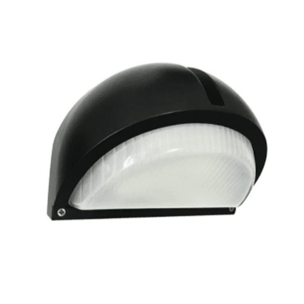 The Lighting Club Outdoor Light Black Mariel Outdoor Bulkhead Light with Frosted Glass BH013 LW BK 6007226014389