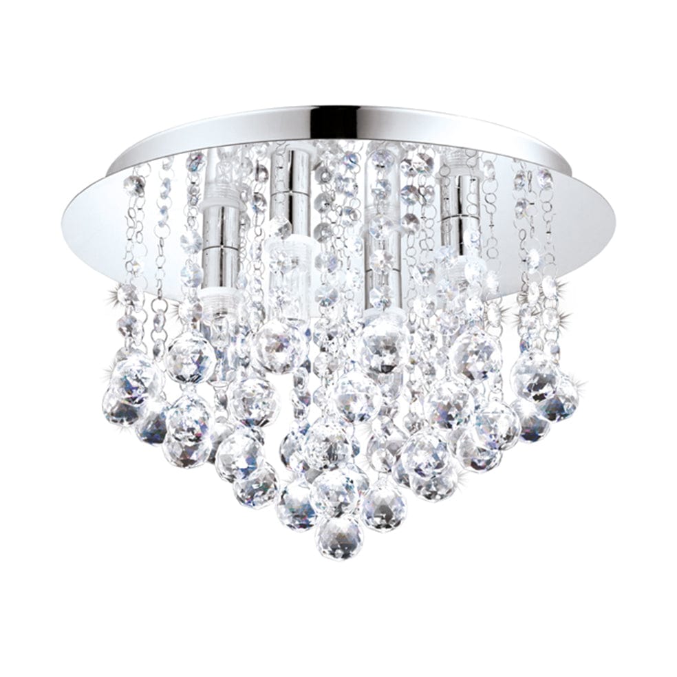 The Lighting Club Ceiling Light Almonte LED Crystal Ceiling Light Chrome C565 9002759948788