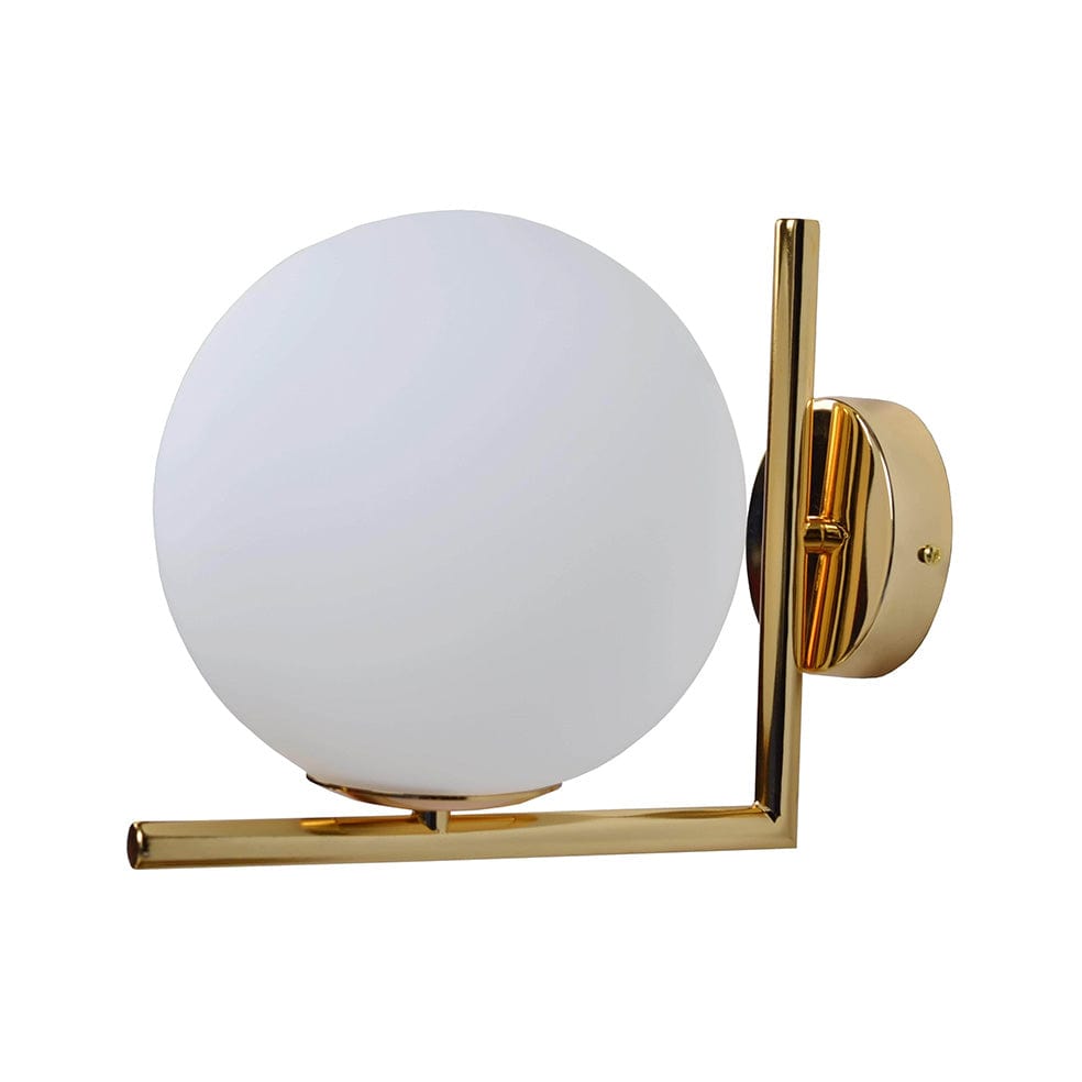 The Lighting Club Branch Wall Light Satin Gold with Opal Glass CA-KLW1626/SG