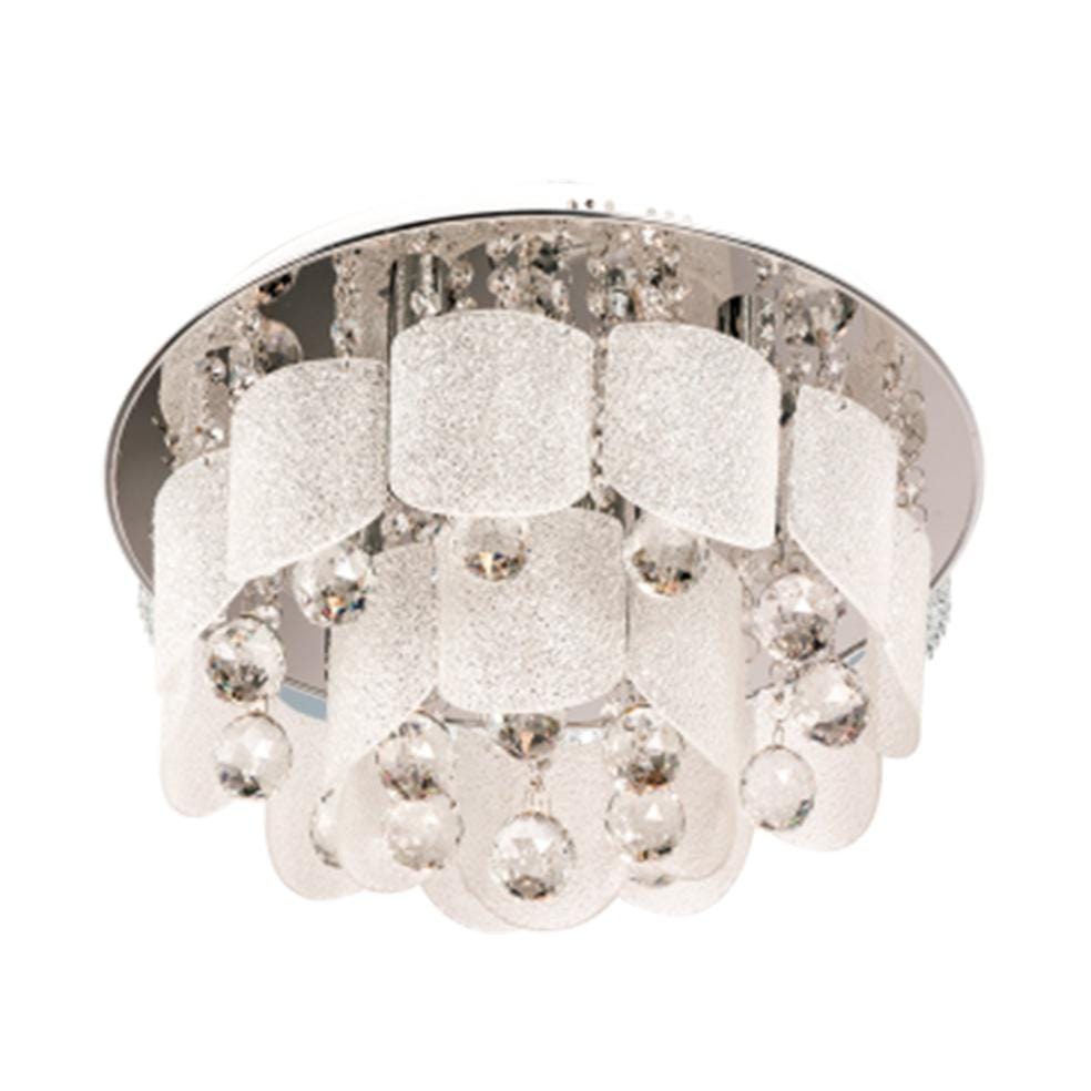 The Lighting Club Ceiling Light Diana Glass and Crystal LED Ceiling Light CF286/6 CHROME 6007226058192