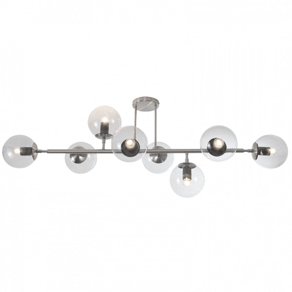 The Lighting Club Chrome Clear Glass Titania 8 Ceiling Light CF563/8 SATIN 6007226079609