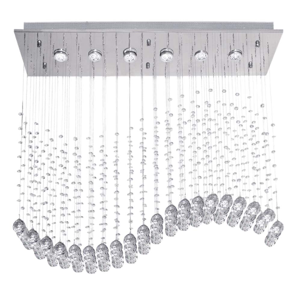 The Lighting Club Chandeliers Wave Crystal Chandelier Light CH236/6 CRYSTAL 6007226064056