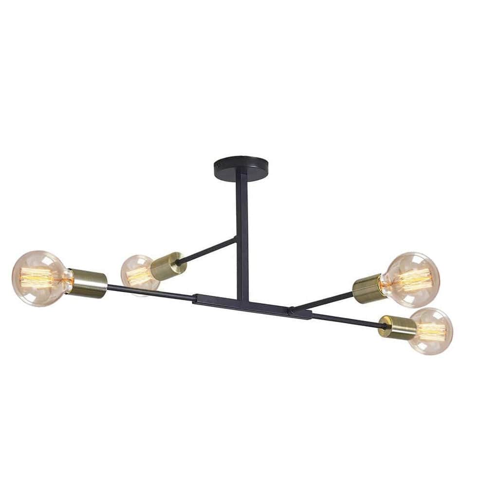 The Lighting Club Ceiling Light Black and Bronze Chandelier CH507/4 BK/AB CH507/4 BK/AB 6007226075243