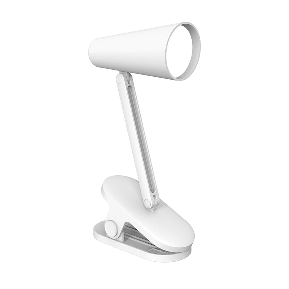 The Lighting Club table lamp White Mini Rechargeable LED Clip on Table Lamp | 2 Colours CL009W