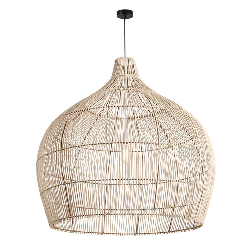 The Lighting Club 100cm Bamboo Bulb Pendant Light Natural - 5 Sizes E-KLCH-7150/100