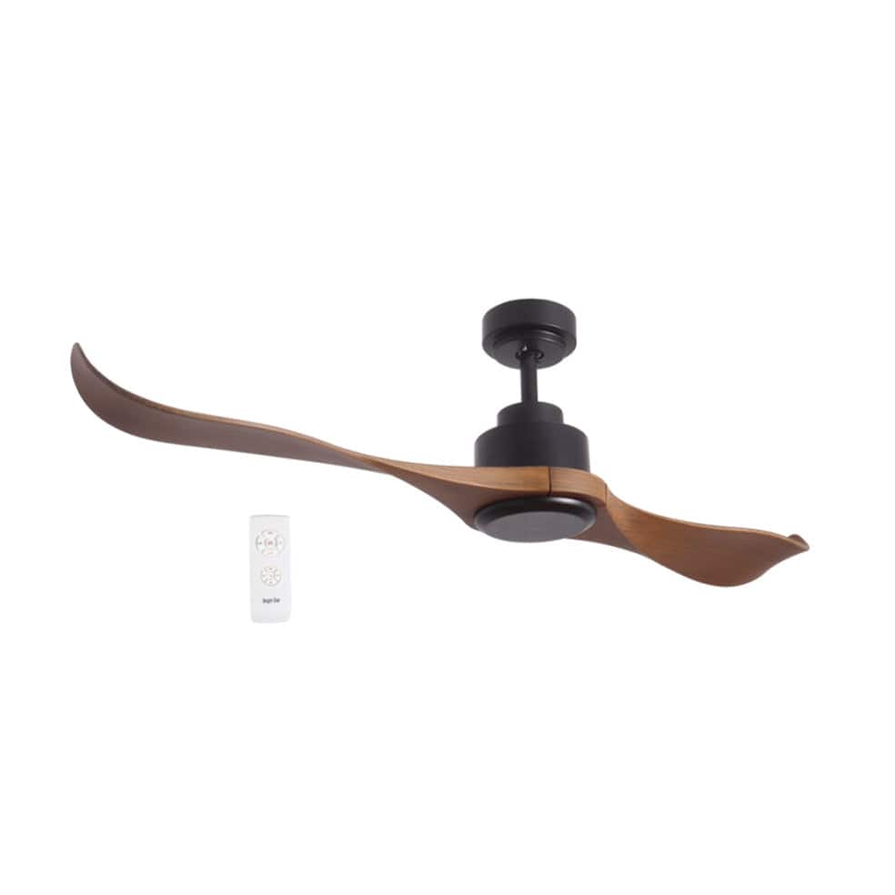 The Lighting Club Ceiling Fans Murray Metal Ceiling Fan Black and Brown FCF081 MATT BLACK 6007226080131