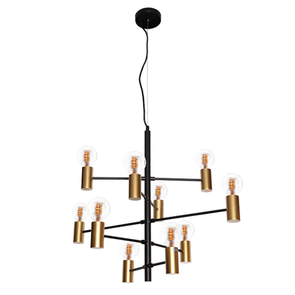 The Lighting Club Pendant Constellation 10 Light Pendant - Satin Gold & Black G-KLCH-8106/10