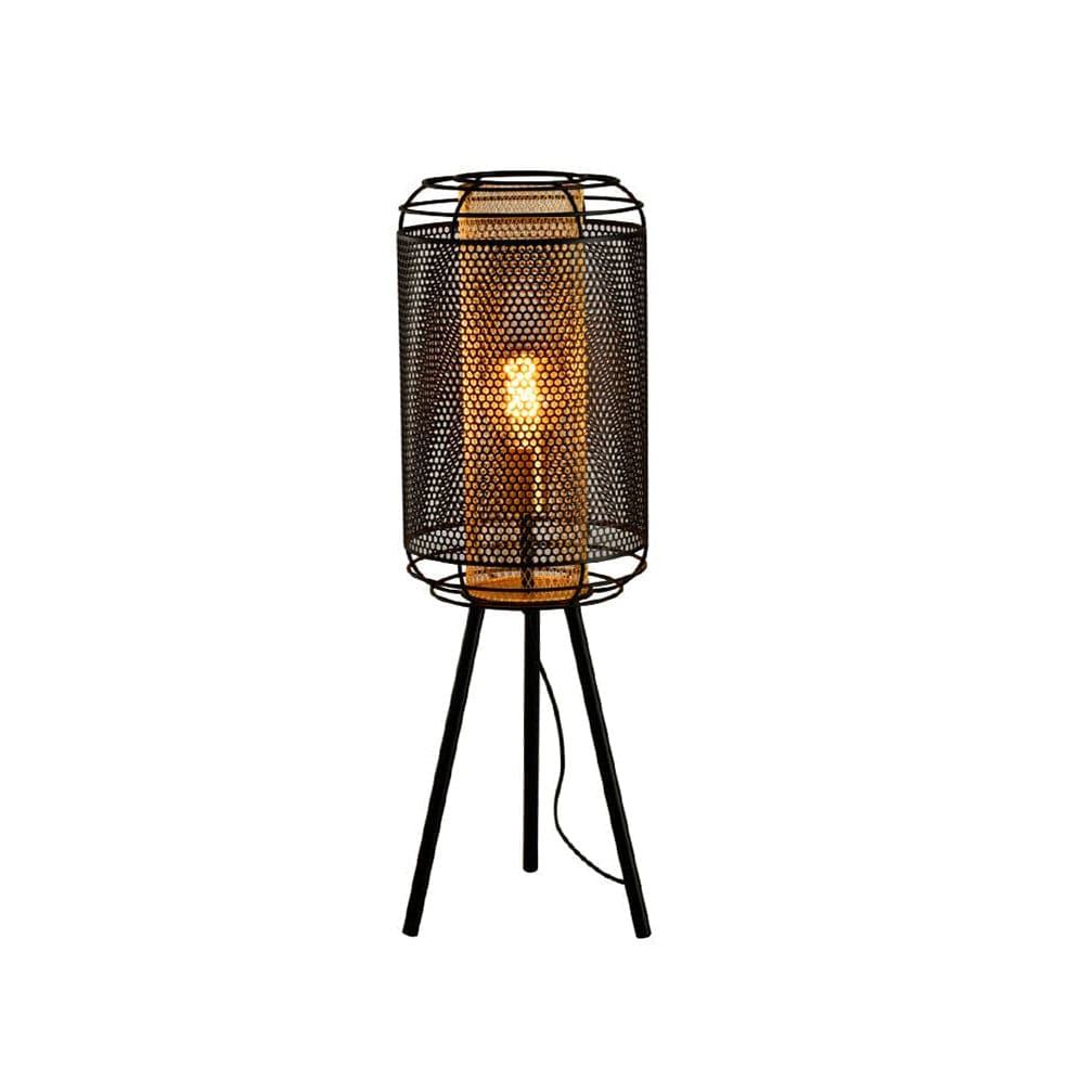 The Lighting Club Pendant Boston Table Lamp Black and Gold Mesh G-KLT-8103T 633710851558