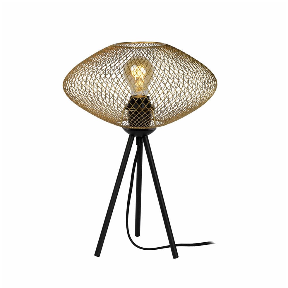The Lighting Club Lamps Gold Mesh Table Lamp Black | Gold G-KLT-86/GD