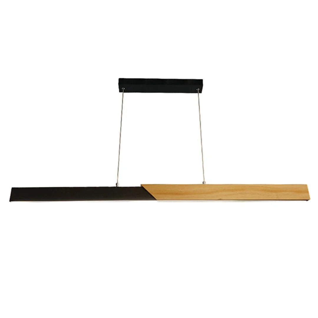 The Lighting Club pendant light Woodline Black and Wood Linear LED Pendant Light - Style 2 J-K-LED-1294