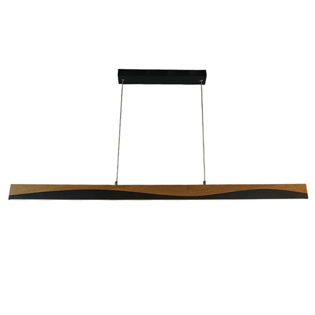 The Lighting Club pendant light Woodline Black and Wood Linear LED Pendant Light - Style 3 J-K-LED-1298