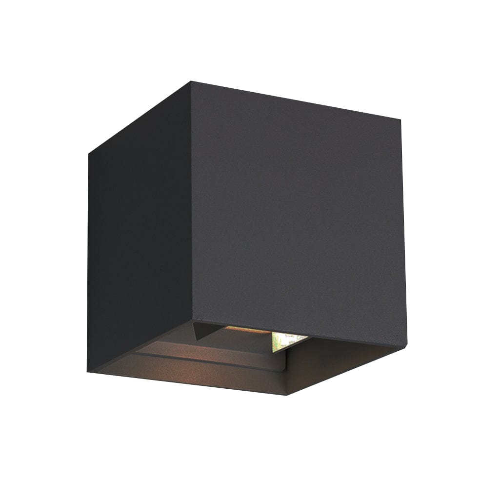 The Lighting Club Wall Light Grey Up and Down LED Square Aluminium Wall Light Black | White | Grey JB-LED-007S/DG