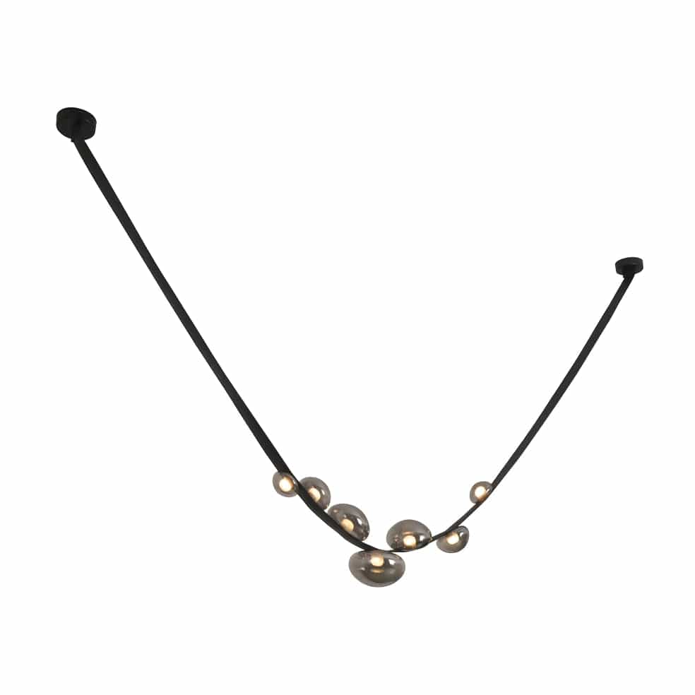 The Lighting Club Chandelier Orion Belt Glass and Leather LED Chandelier K-LED-2422