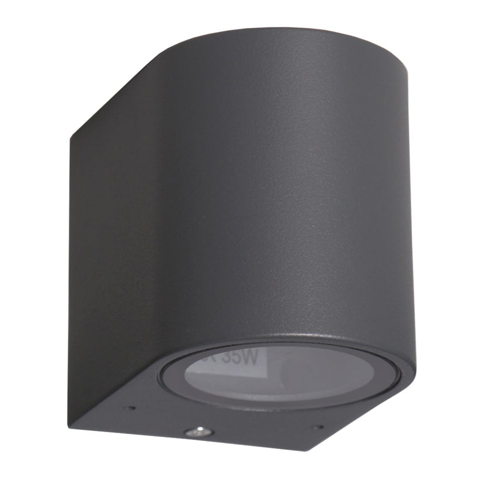 The Lighting Club down wall light Dark Grey Orico Rounded Down Light in Black | Dark Grey L-KLG-1801/1R-G