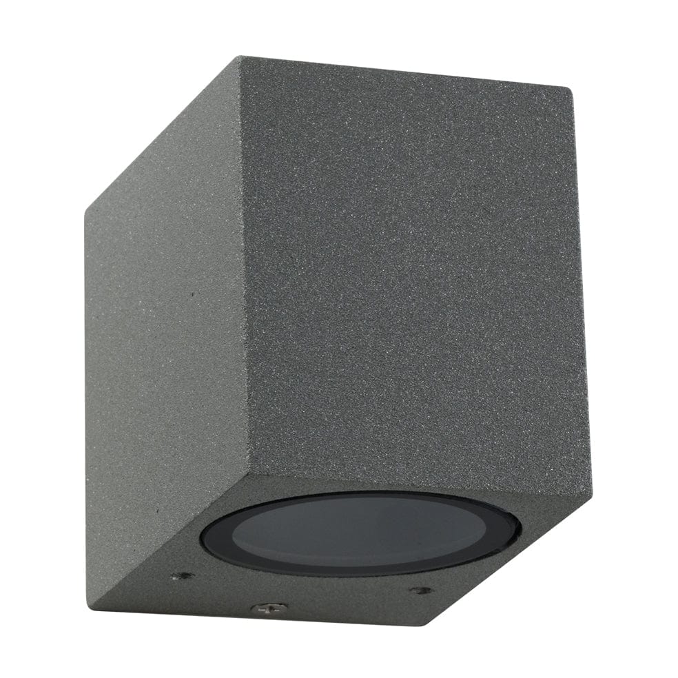 The Lighting Club down wall light Silver Mobello Square Down Light in Black | Dark Grey | Silver L-KLG-1801/1S-S