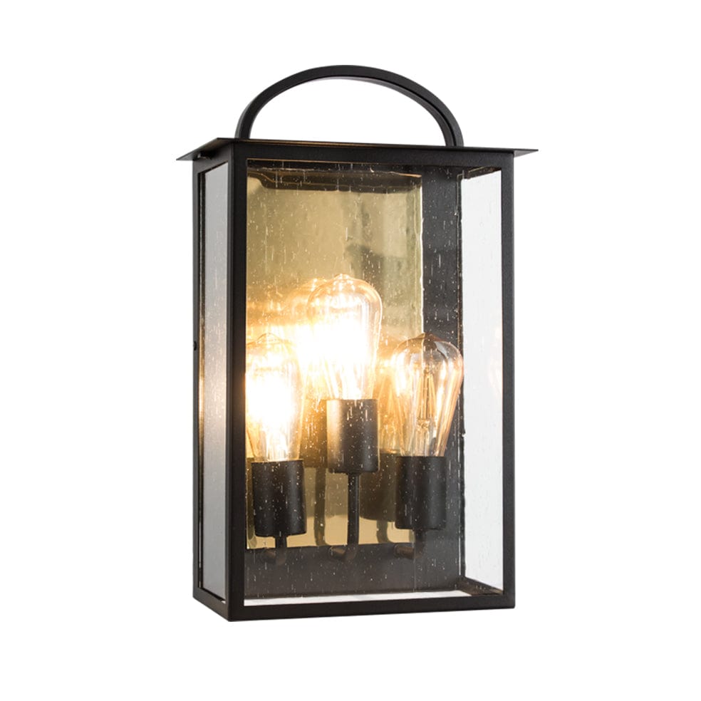 The Lighting Club Wall light Miso Trio Metal and Glass Outdoor Wall Light Black L580 BK/GD 6007226085020