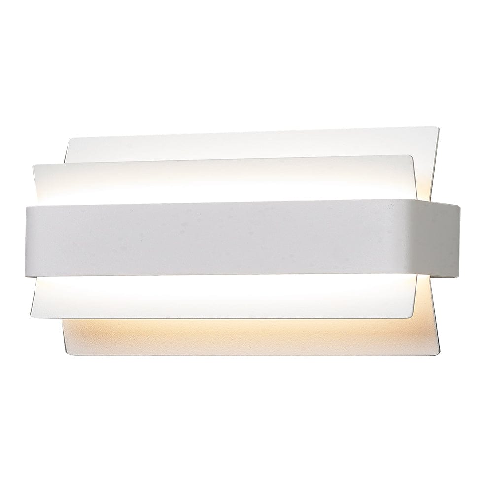 The Lighting Club Wall light Large Slated Acrylic and Iron Wall Light White | Medium or Large M-LED-1440L/WH