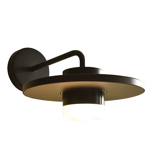 The Lighting Club Wall Light Matt Black LED Disc Outdoor Wall Light - 7W IP54 O653 6939412016344
