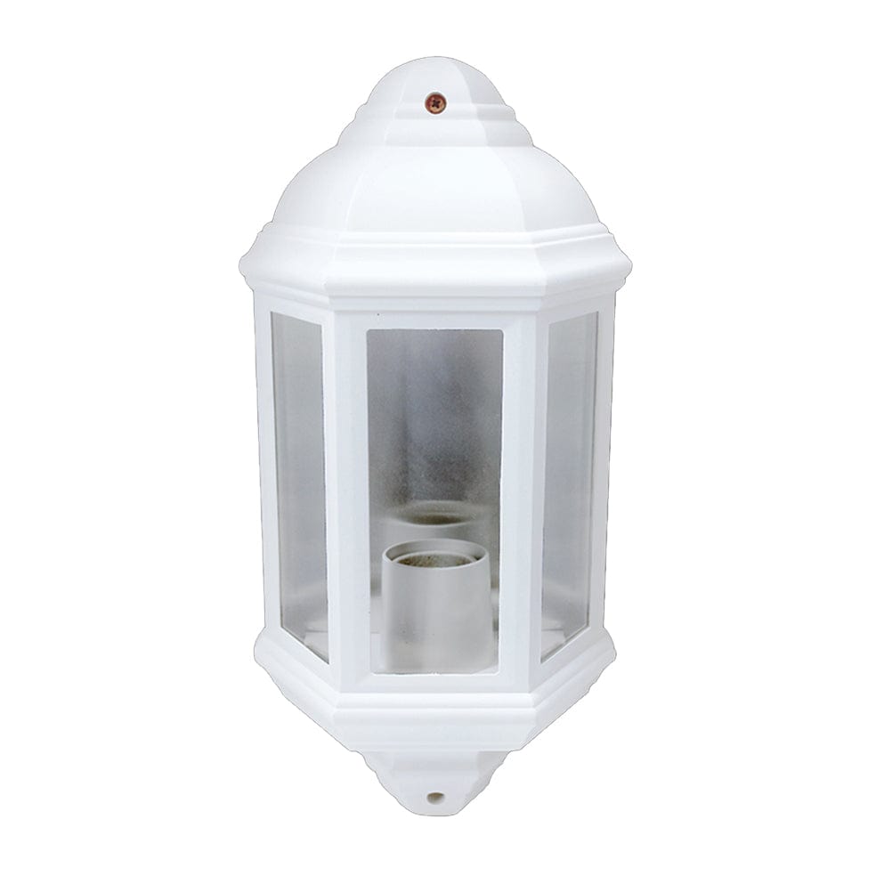 The Lighting Club Outdoor Light White Lesley Polypropylene Outdoor Wall Light Black | White P-KLG-6410/WH