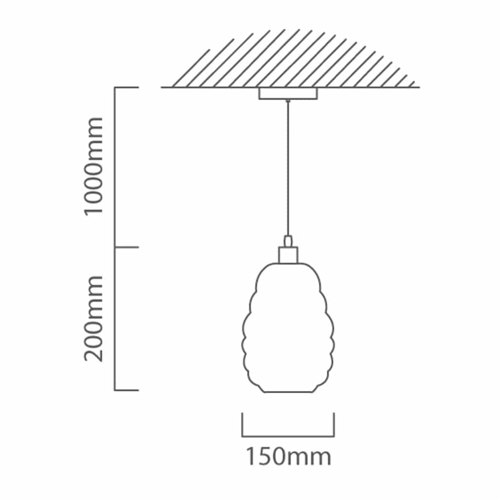 The Lighting Club Pendant Lights Weavesphere Narrow Metal Pendant Light White P1317 6009551809463