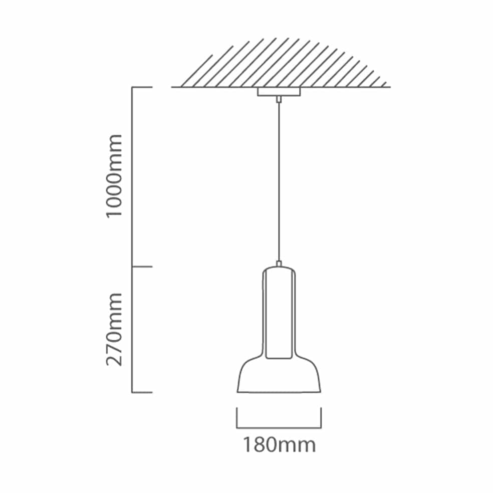 The Lighting Club Pendant Lights Zenith Glass Pendant Light Brass P1328 6009551809593