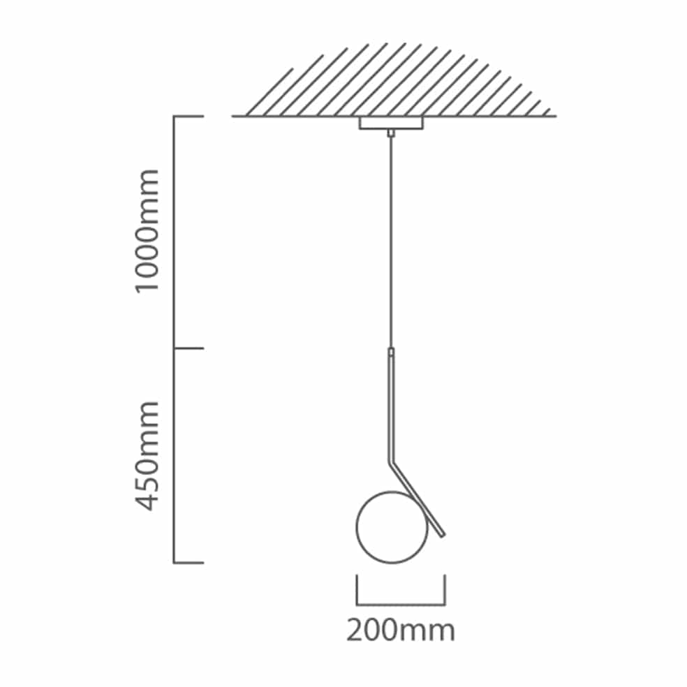 The Lighting Club Pendant Lights Briana Pendant Light Black P1329 6009551809609