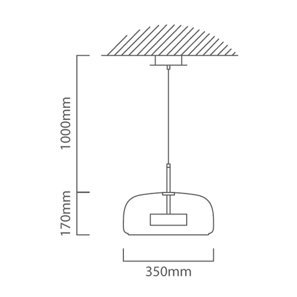 The Lighting Club Pendant Lights Irena Glass LED Pendant Light P1336 6009551809678