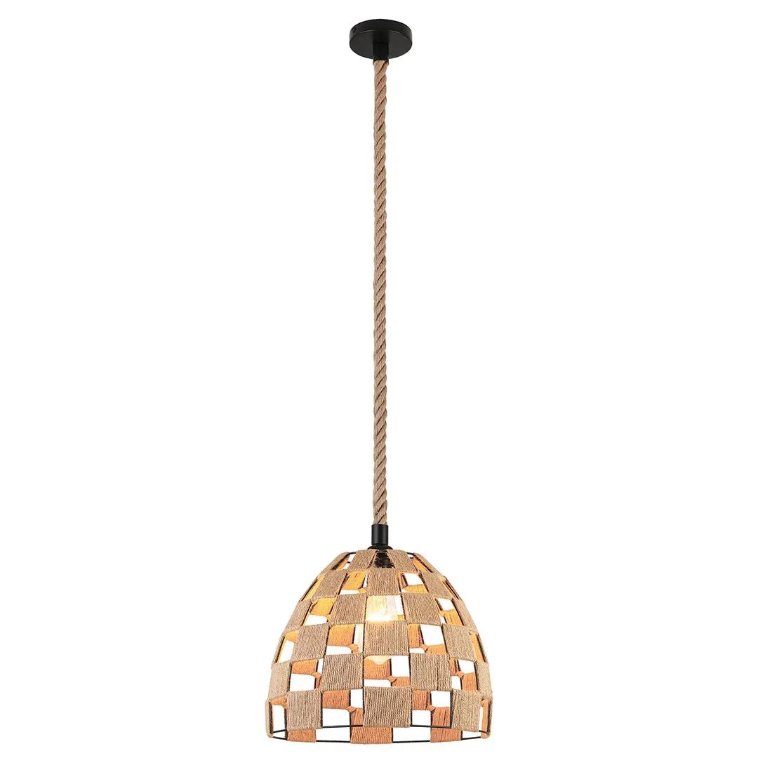 The Lighting Club pendant light Bay Woven Hemp Rope Pendant Light PEN144 HEMP 6007226090055