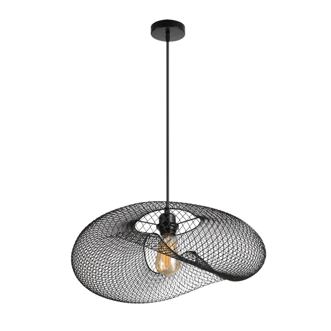 The Lighting Club pendant light Shadow Weave Metal Pendant Light - Black PEN261 BLACK 6007226090680