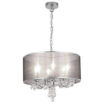The Lighting Club Pendant Manor House Crystal Pendant Light PEN281/6 CHR 6007226055979