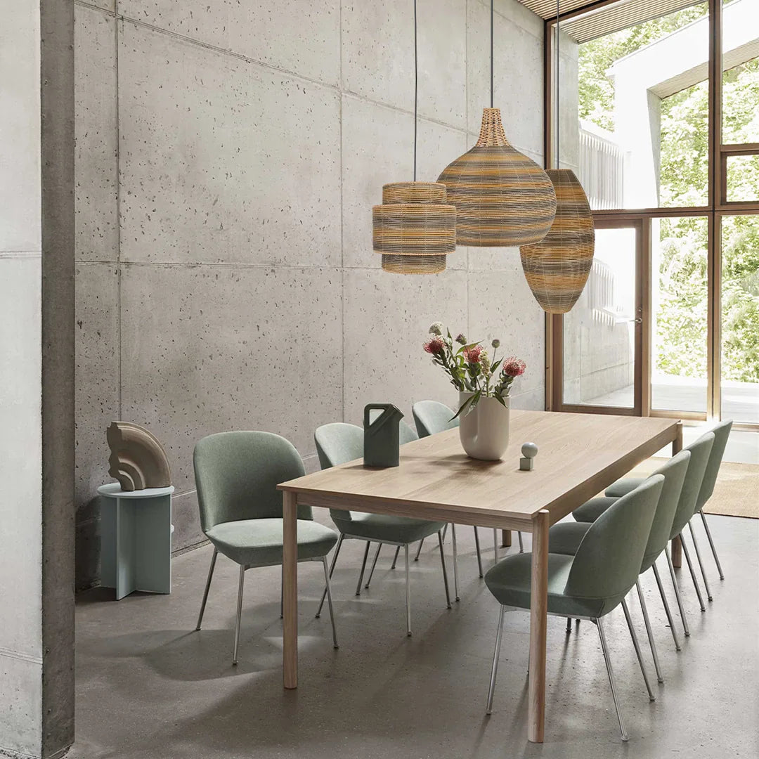 The Lighting Club pendant light Breeza Dome Woven Pendant Light PEN299 BK/RATTAN 6007226090727