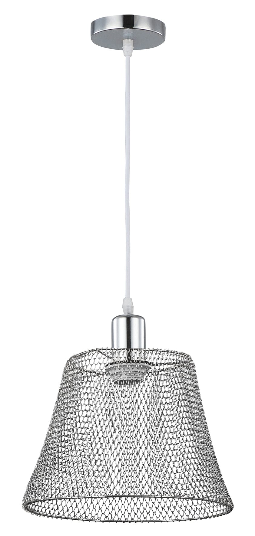 The Lighting Club Pendant Chrome Bamba Steel Mesh Pendant Light PEN517 CHROME