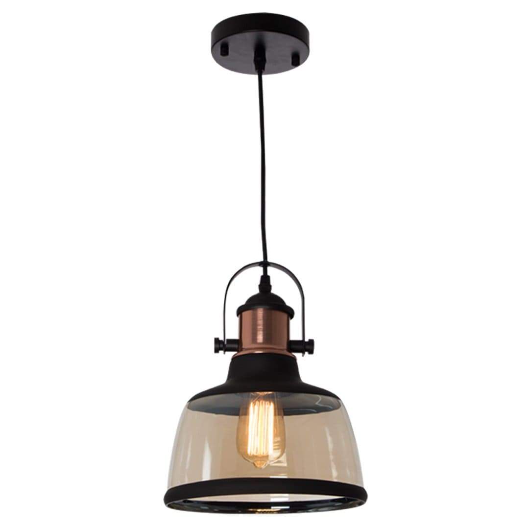 The Lighting Club Black Alfred Glass Pendant