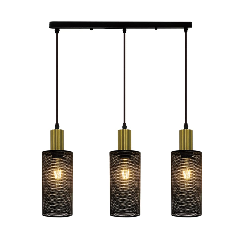 The Lighting Club Pendant Karena Metal Trio Pendant Light PEN874/3 BK/GD 6007226085662
