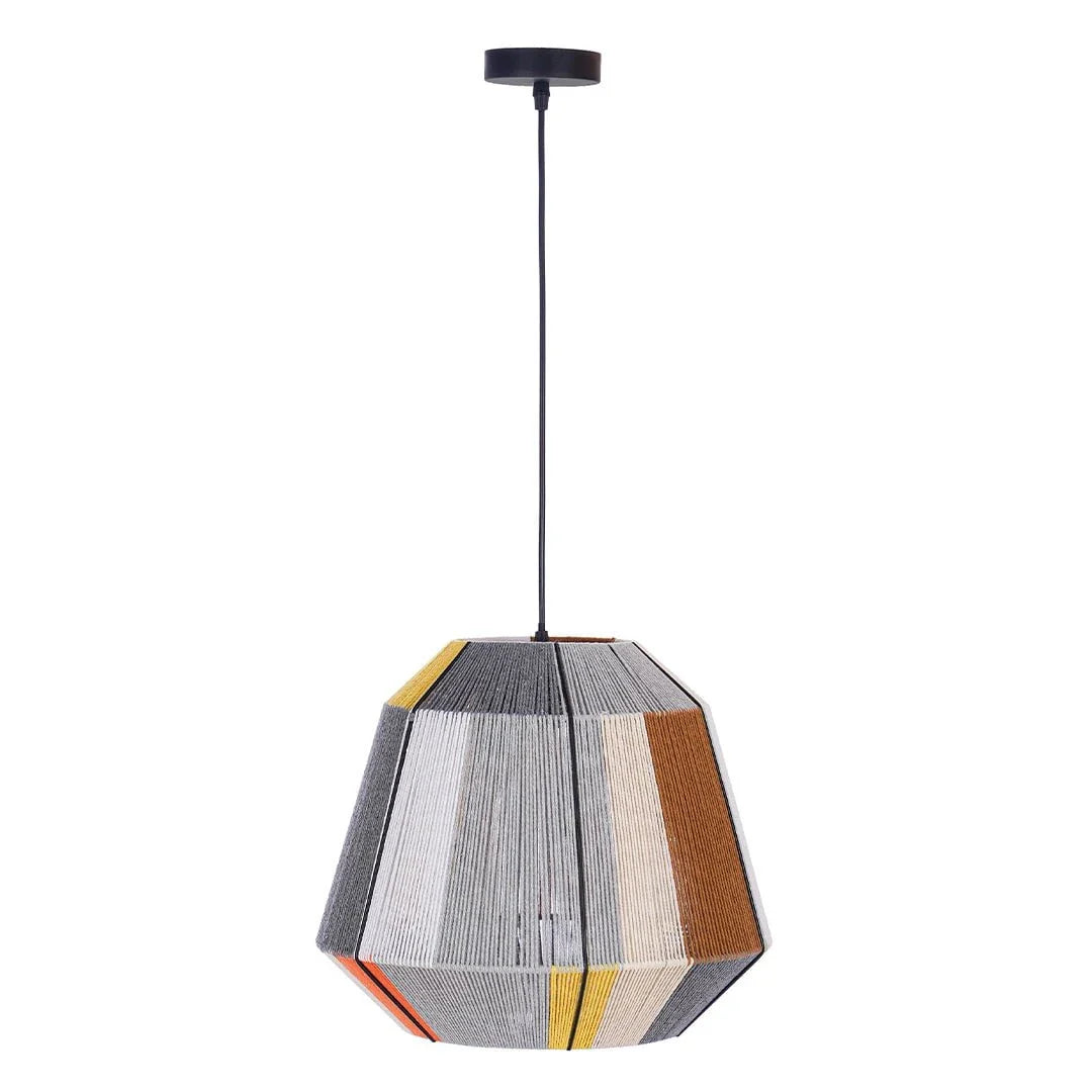 The Lighting Club pendant light African Woven Pendant Light – Iron & Cotton String PEN881 AFRICAN 6007226088908