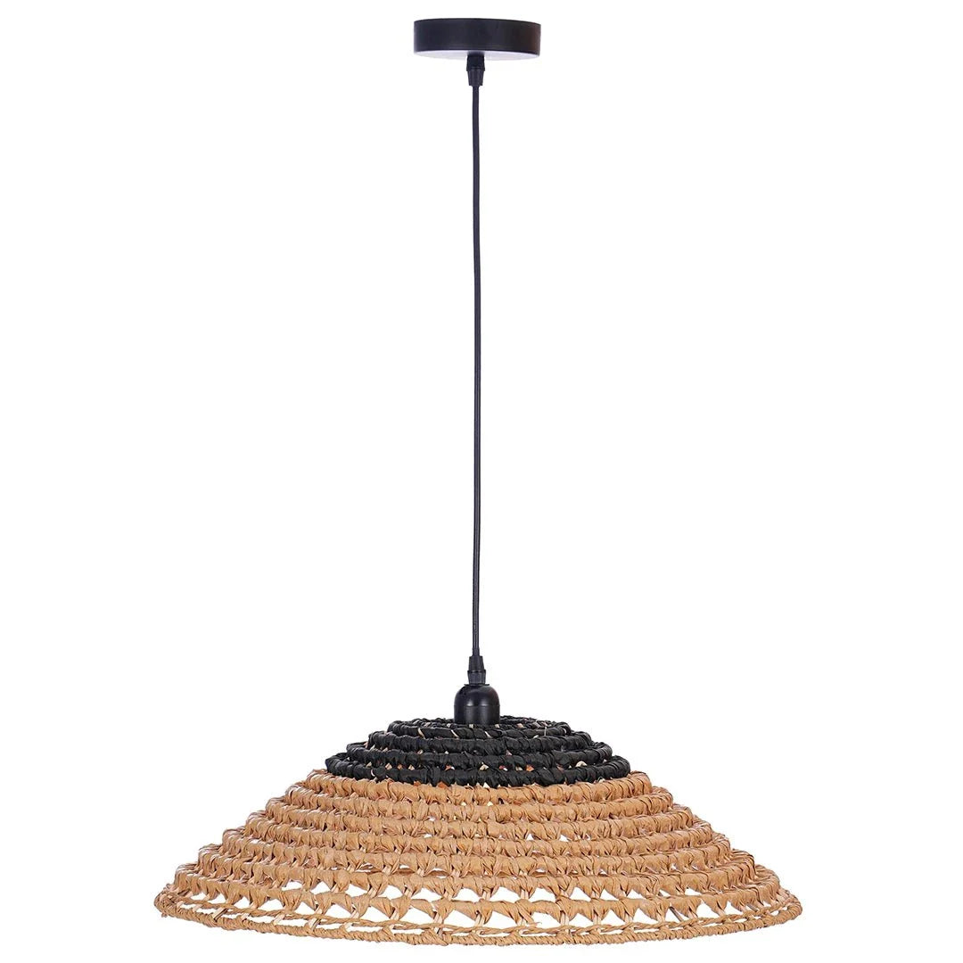 The Lighting Club pendant light Havana Two - Tone Woven Pendant Light PEN882 NATURAL 6007226088915