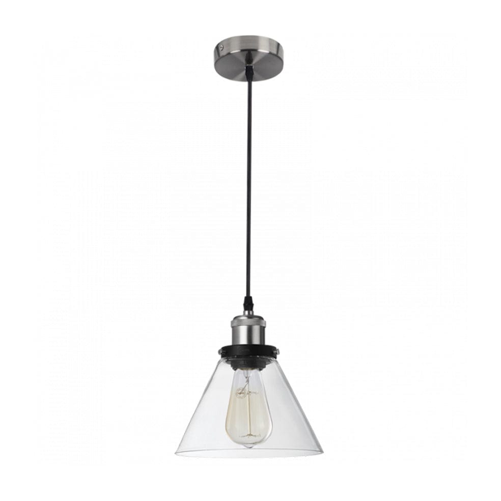 The Lighting Club Pendant Lights Sarah Metal and Glass Pendant Light PEN922 SATIN 6007226063592