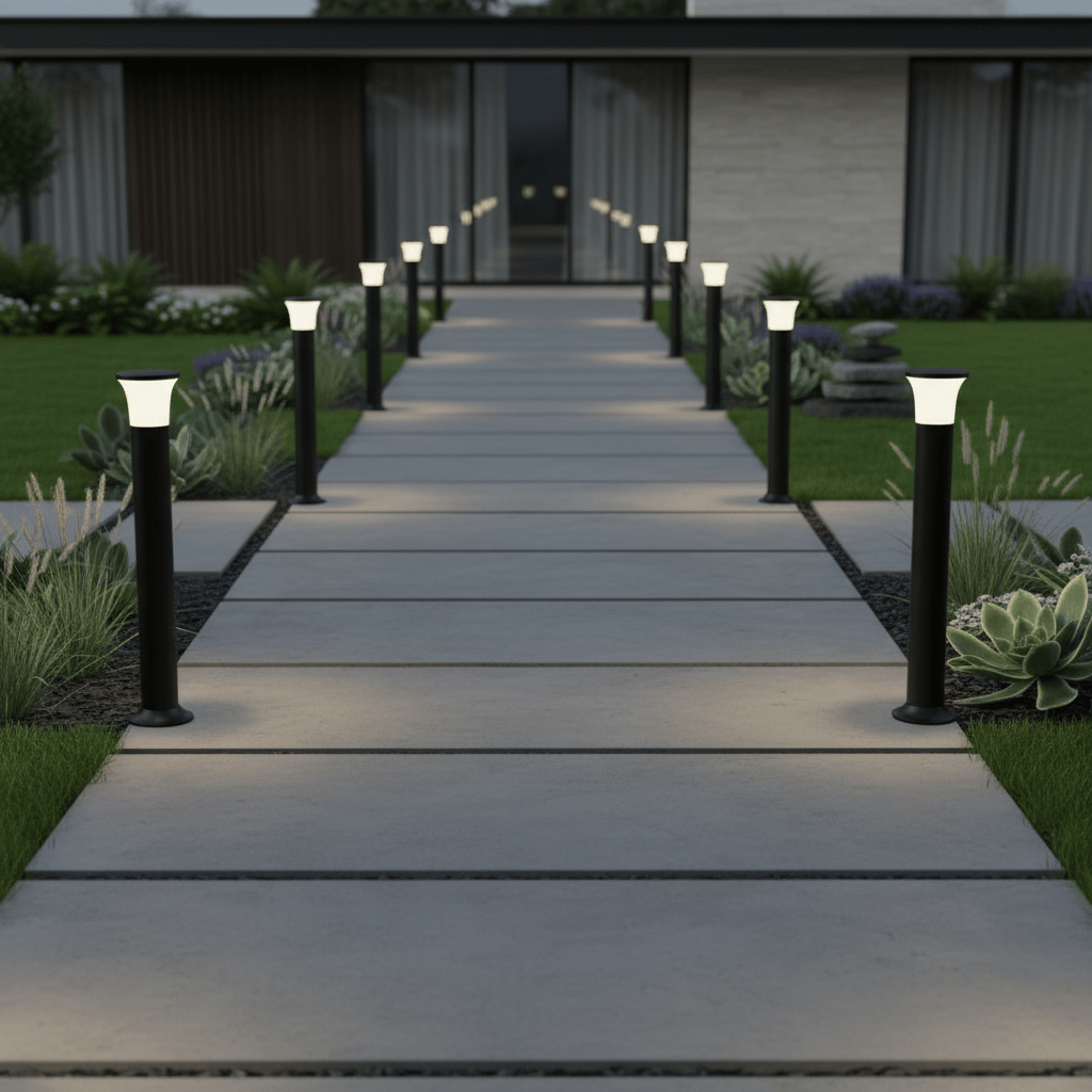 The Lighting Club LED bollard Luno Path LED Bollard Light – Black