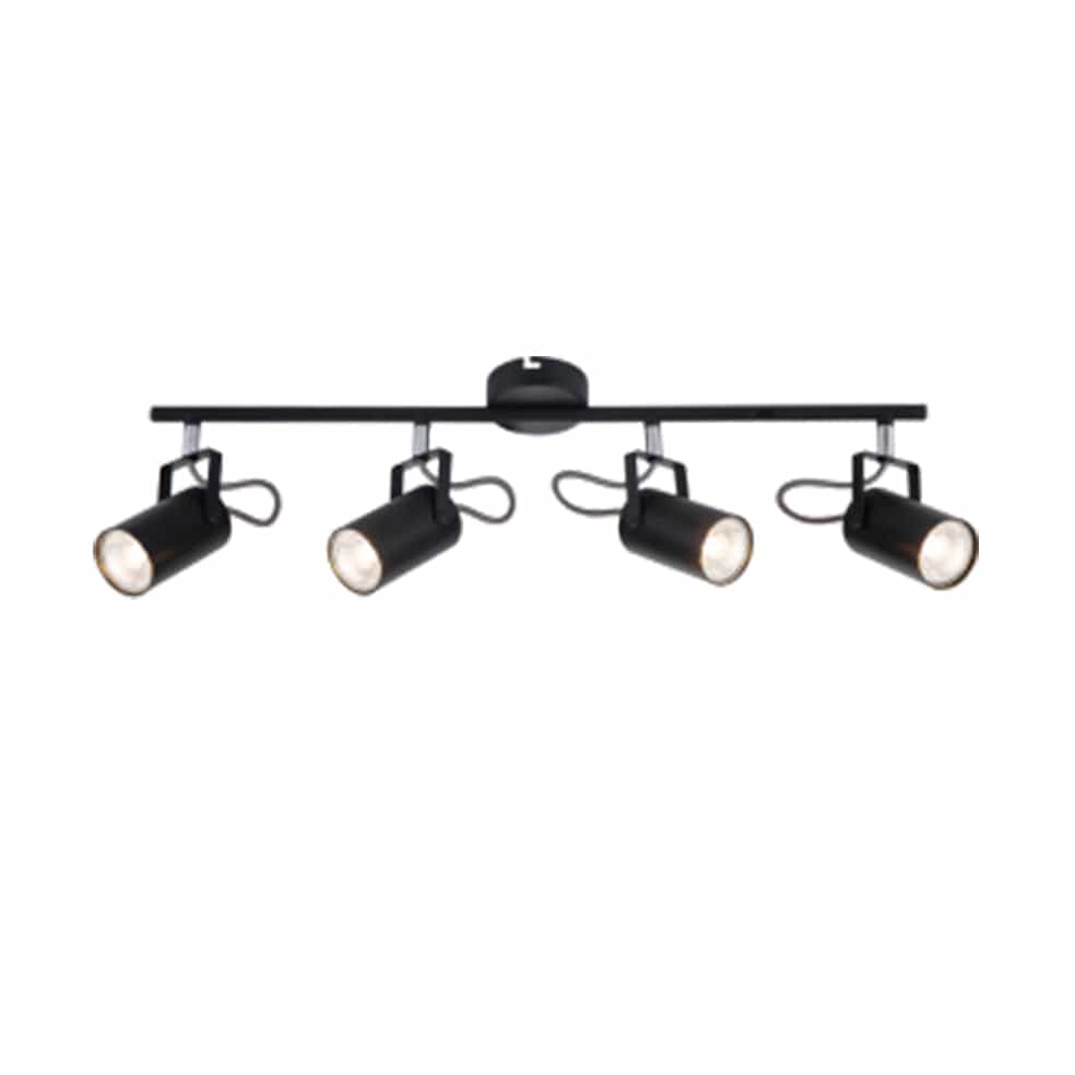 The Lighting Club Spotlight Mainty Metal Quattro Spotlight Black S400/4 BLACK 6007226071252