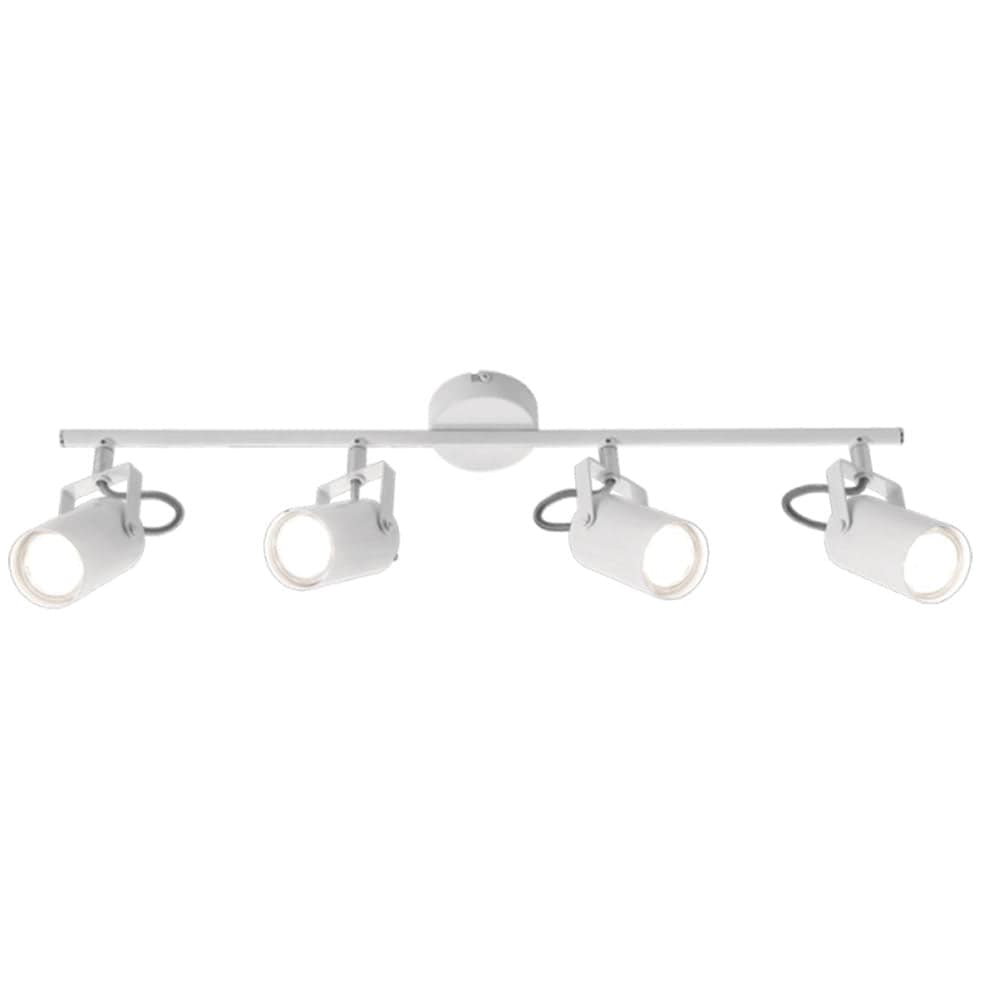 The Lighting Club Spotlight Quattro/4 Bianca Spotlights (1 - 4) White Metal and Polished Chrome S406/4 WHITE 6007226076646