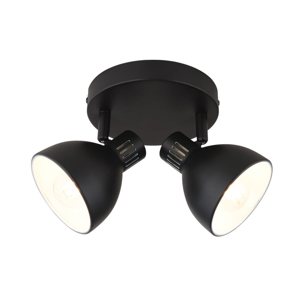 The Lighting Club Spotlight Ellie Double Metal Spotlight Black S420/2 BLACK 6007226088588