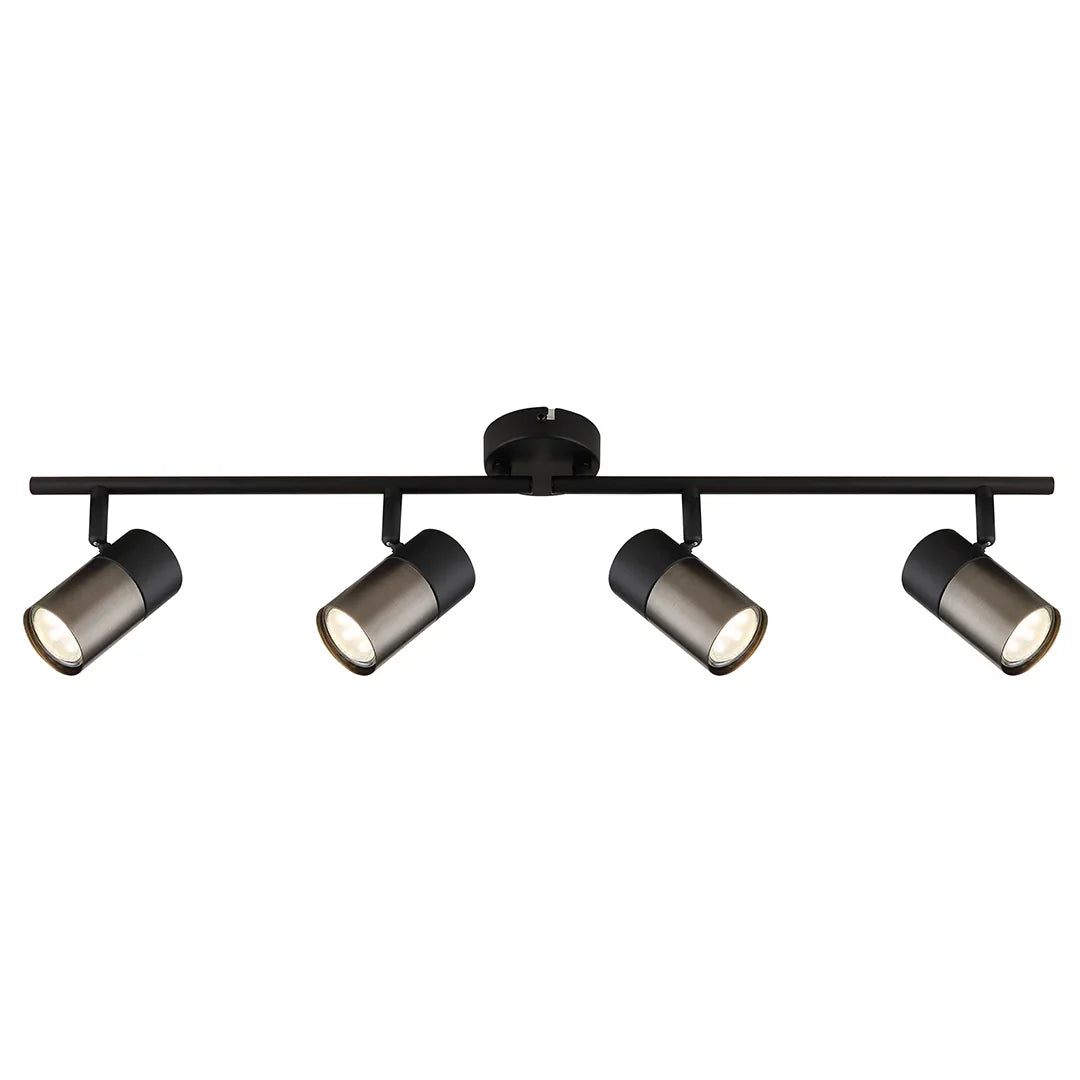The Lighting Club Spotlight 4 Light Podium Metal Spotlights - 3 Sizes S422/4 BLACK 6007226090420